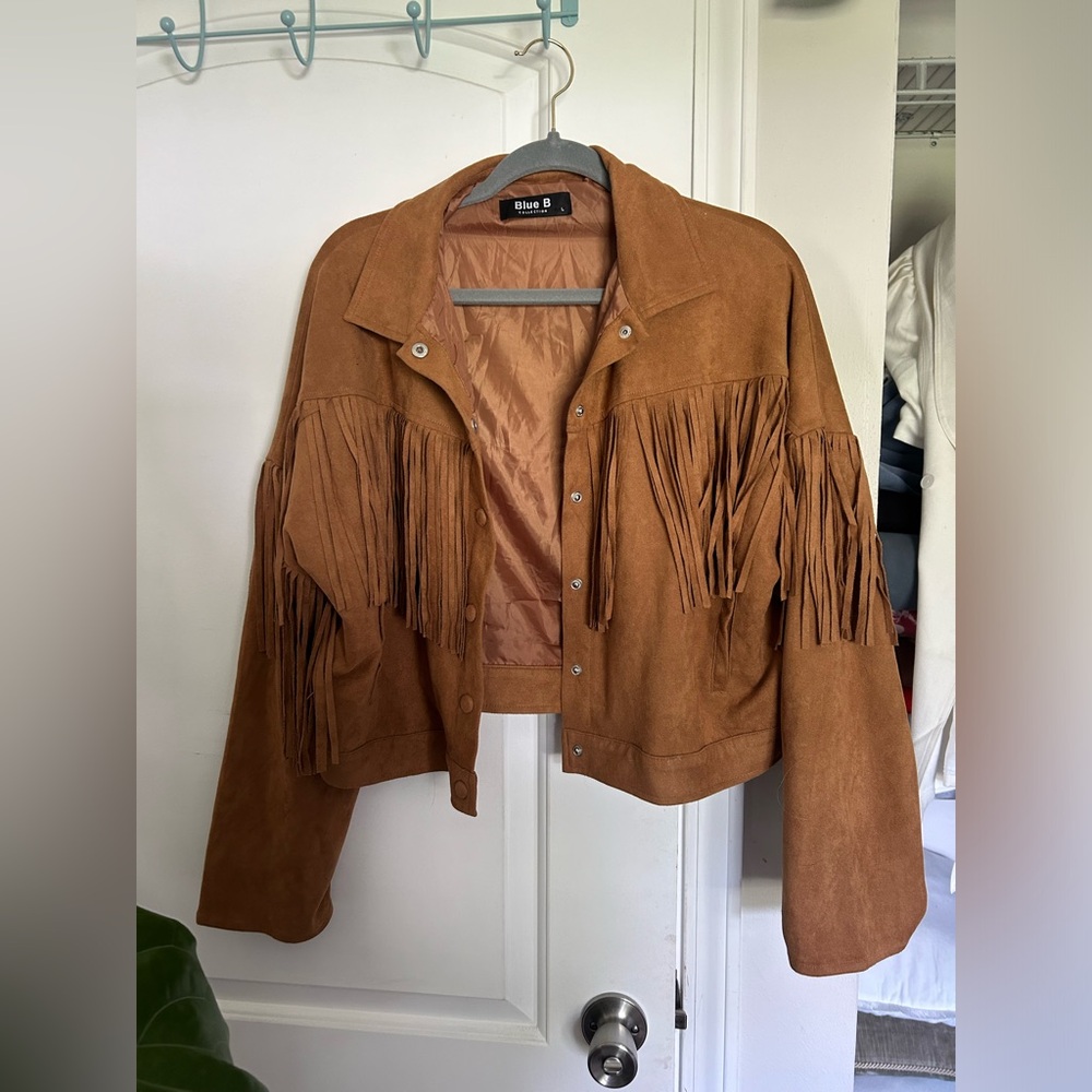 Suede Fringe Jacket
